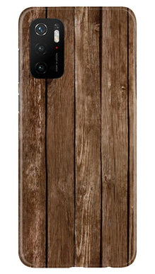 Wooden Look Mobile Back Case for Poco M3 Pro  (Design - 112)