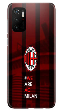 AC Milan Mobile Back Case for Poco M3 Pro  (Design - 155)
