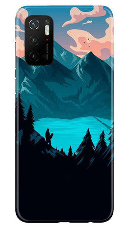 Mountains Case for Poco M3 Pro (Design - 186)