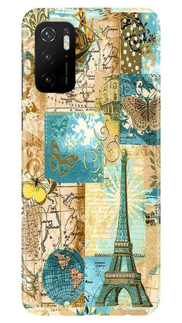 Travel Eiffel Tower Case for Poco M3 Pro (Design No. 206)
