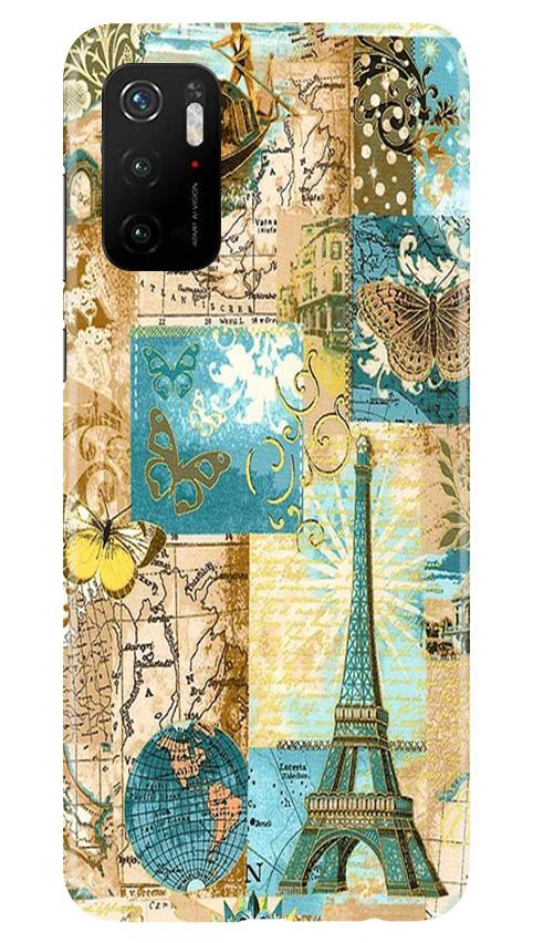 Travel Eiffel Tower Case for Poco M3 Pro (Design No. 206)