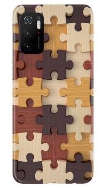 Puzzle Pattern Mobile Back Case for Poco M3 Pro (Design - 217)