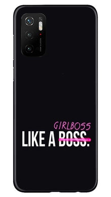 Like a Girl Boss Mobile Back Case for Poco M3 Pro (Design - 265)