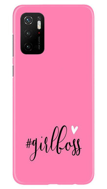Girl Boss Pink Mobile Back Case for Poco M3 Pro (Design - 269)