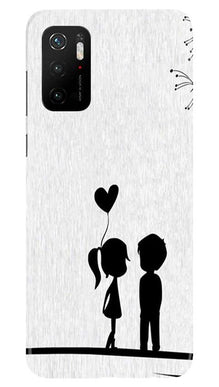 Cute Kid Couple Mobile Back Case for Poco M3 Pro (Design - 283)
