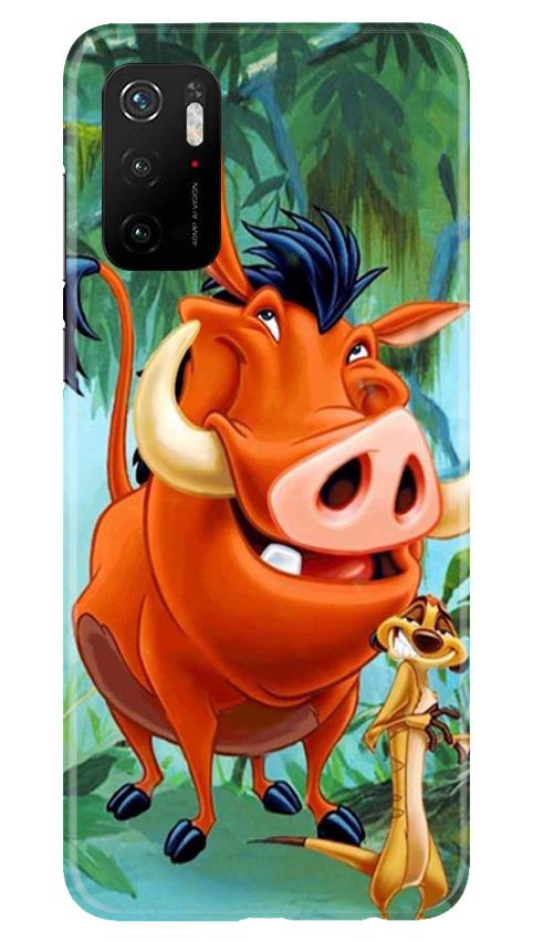 Timon and Pumbaa Mobile Back Case for Poco M3 Pro (Design - 305)