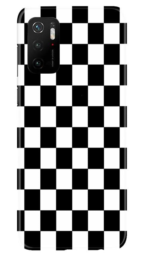 Black White Boxes Mobile Back Case for Poco M3 Pro (Design - 372)