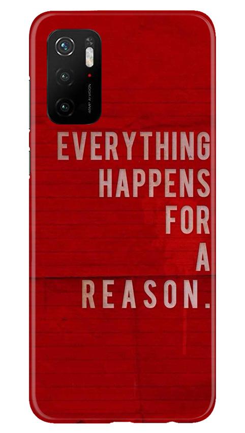 Everything Happens Reason Mobile Back Case for Poco M3 Pro (Design - 378)