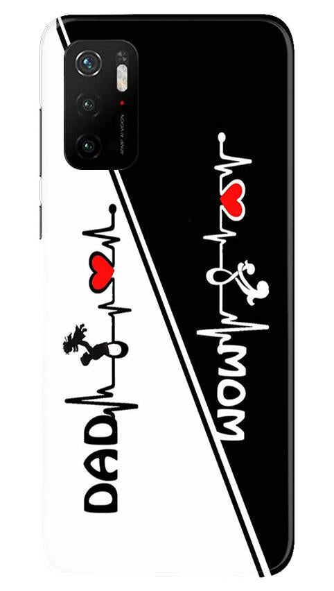 Love Mom Dad Mobile Back Case for Poco M3 Pro (Design - 385)