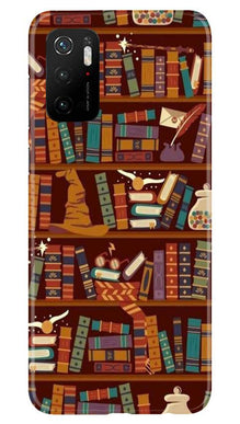 Book Shelf Mobile Back Case for Poco M3 Pro (Design - 390)