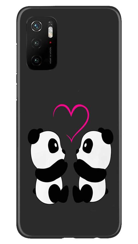 Panda Love Mobile Back Case for Poco M3 Pro (Design - 398)