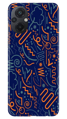 Line Art Baground Mobile Back Case for Poco M5 (Design - 26)