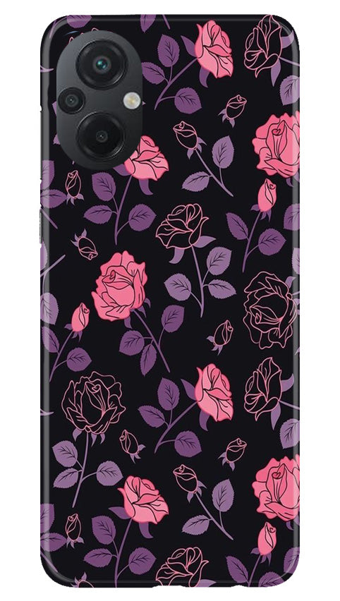 Rose Black Background Case for Poco M5