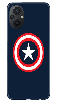 Captain America Mobile Back Case for Poco M5 (Design - 42)