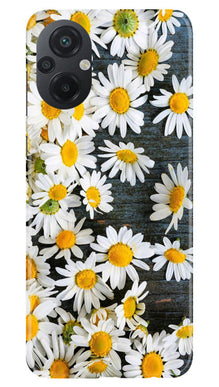 White flowers2 Mobile Back Case for Poco M5 (Design - 62)