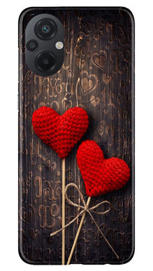 Red Hearts Mobile Back Case for Poco M5 (Design - 80)