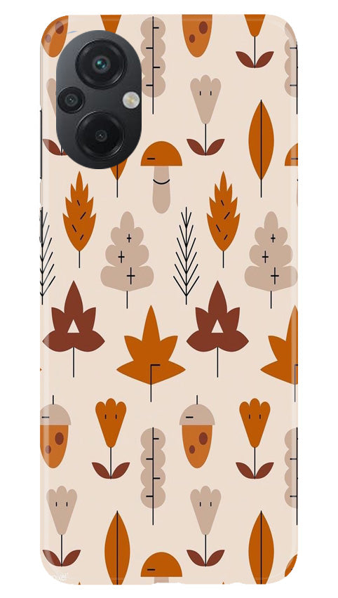 Leaf Pattern Art Case for Poco M5  (Design - 132)