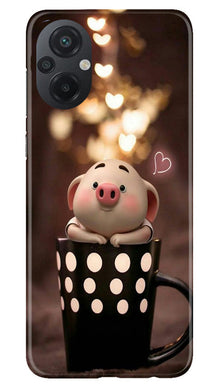 Cute Bunny Mobile Back Case for Poco M5 (Design - 182)