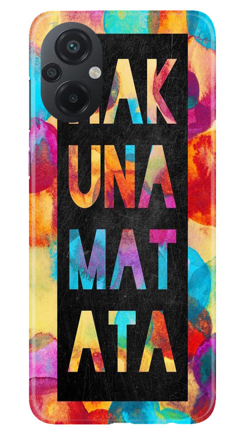 Hakuna Matata Mobile Back Case for Poco M5 (Design - 285)