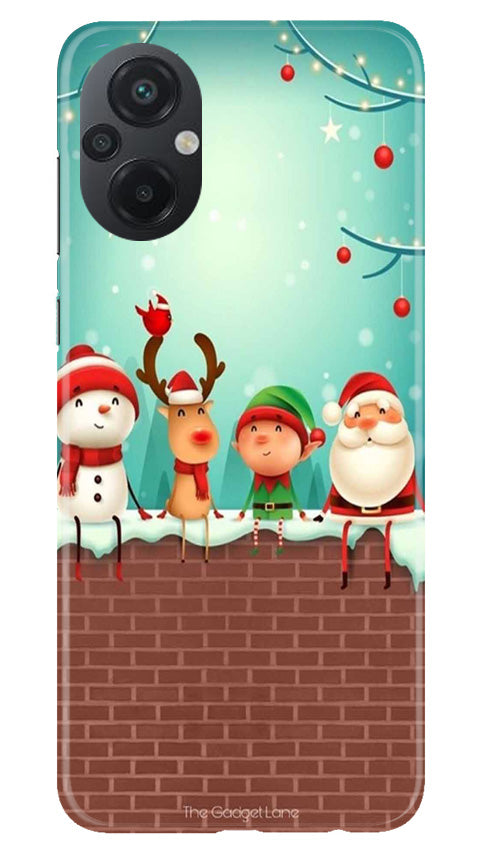 Santa Claus Mobile Back Case for Poco M5 (Design - 296)