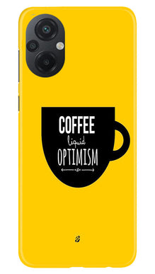 Coffee Optimism Mobile Back Case for Poco M5 (Design - 313)