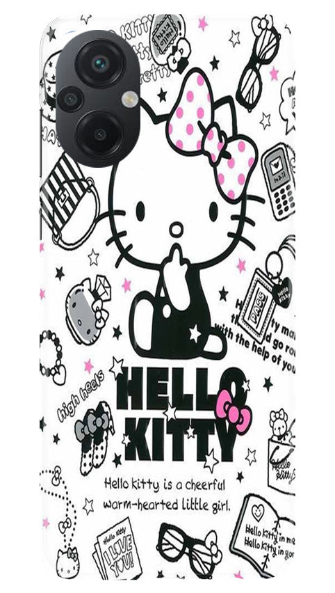 Hello Kitty Mobile Back Case for Poco M5 (Design - 320)