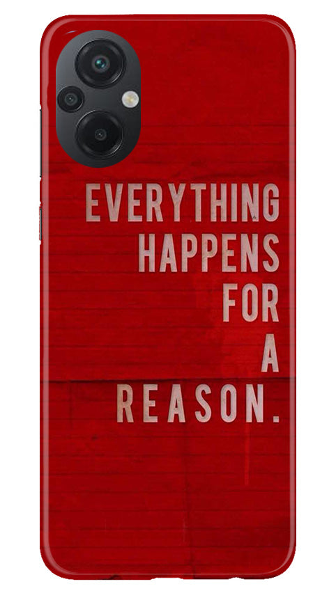 Everything Happens Reason Mobile Back Case for Poco M5 (Design - 337)