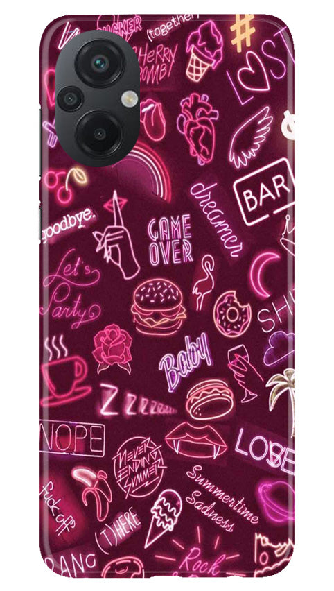 Party Theme Mobile Back Case for Poco M5 (Design - 350)