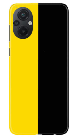 Black Yellow Pattern Mobile Back Case for Poco M5 (Design - 354)