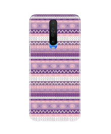 Zigzag line pattern3 Mobile Back Case for Poco X2 (Design - 11)