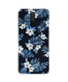 White flowers Blue Background2 Case for Poco X2
