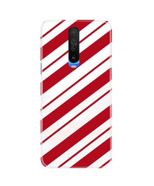 Red White Mobile Back Case for Poco X2 (Design - 44)