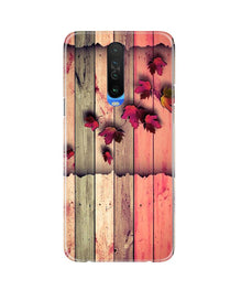 Wooden look2 Mobile Back Case for Poco X2 (Design - 56)