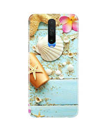 Sea Shells Mobile Back Case for Poco X2 (Design - 63)