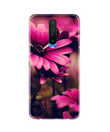 Purple Daisy Mobile Back Case for Poco X2 (Design - 65)