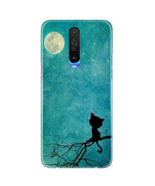 Moon cat Mobile Back Case for Poco X2 (Design - 70)