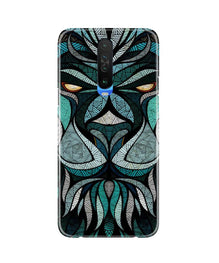 Lion Mobile Back Case for Poco X2 (Design - 97)