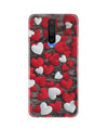 Red White Hearts Case for Poco X2  (Design - 105)