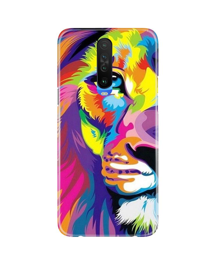 Colorful Lion Case for Poco X2  (Design - 110)