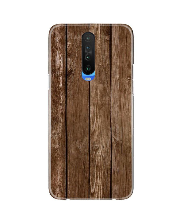 Wooden Look Case for Poco X2  (Design - 112)