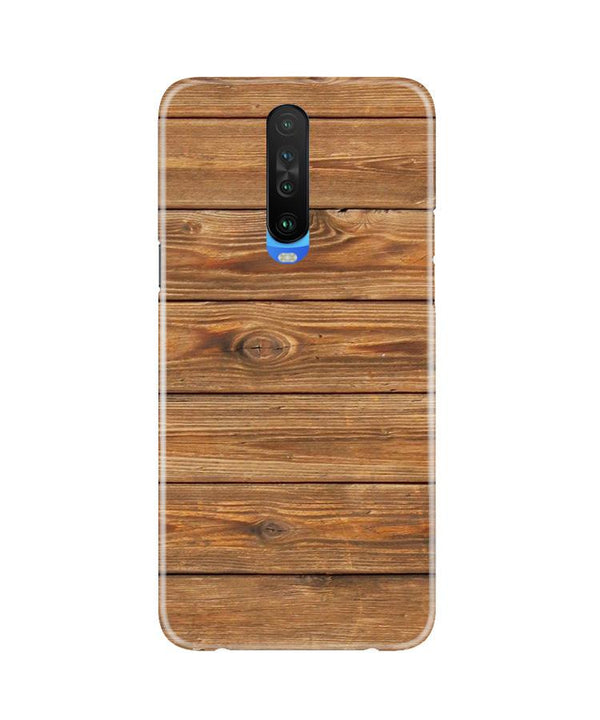 Wooden Look Case for Poco X2  (Design - 113)