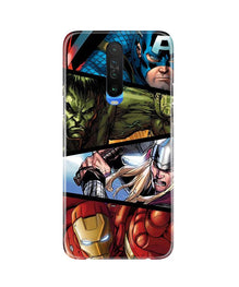 Avengers Superhero Mobile Back Case for Poco X2  (Design - 124)