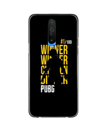 Pubg Winner Winner Mobile Back Case for Poco X2  (Design - 177)