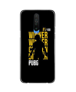 Pubg Winner Winner Case for Poco X2(Design - 177)