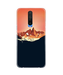 Mountains Mobile Back Case for Poco X2 (Design - 227)