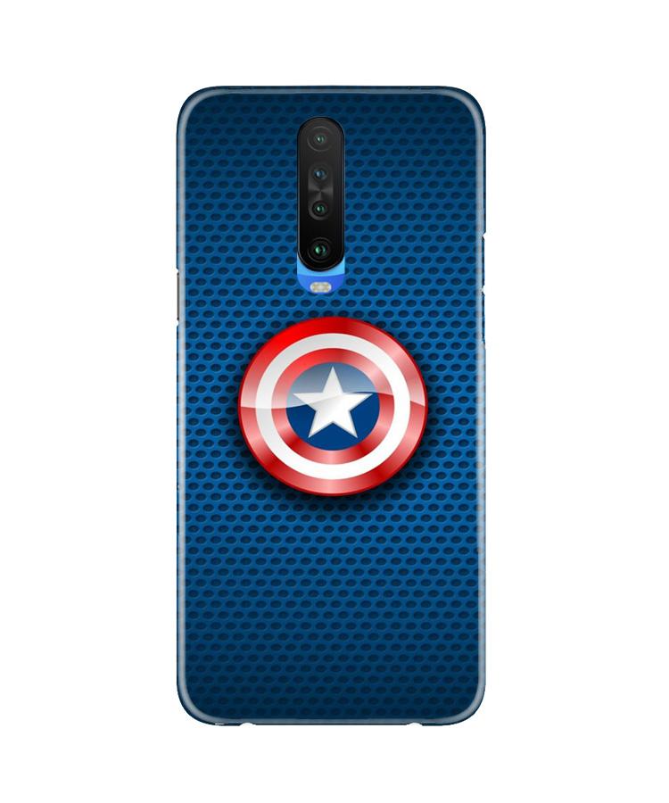 Captain America Shield Case for Poco X2 (Design No. 253)