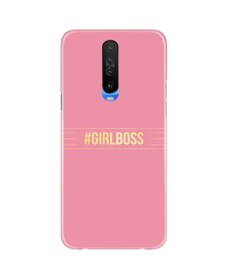 Girl Boss Pink Case for Poco X2 (Design No. 263)