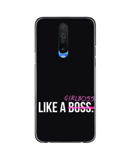 Like a Girl Boss Case for Poco X2 (Design No. 265)
