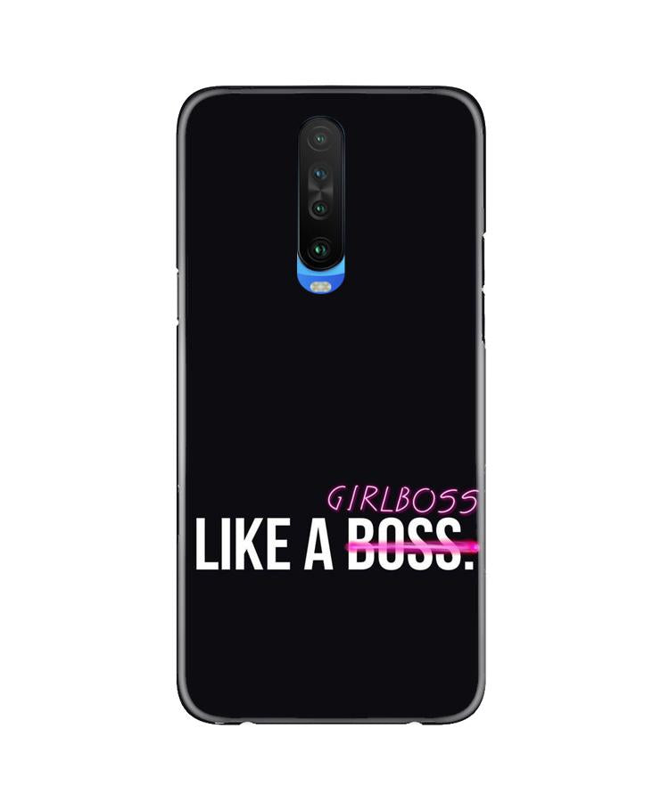 Like a Girl Boss Case for Poco X2 (Design No. 265)
