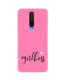 Girl Boss Pink Mobile Back Case for Poco X2 (Design - 269)